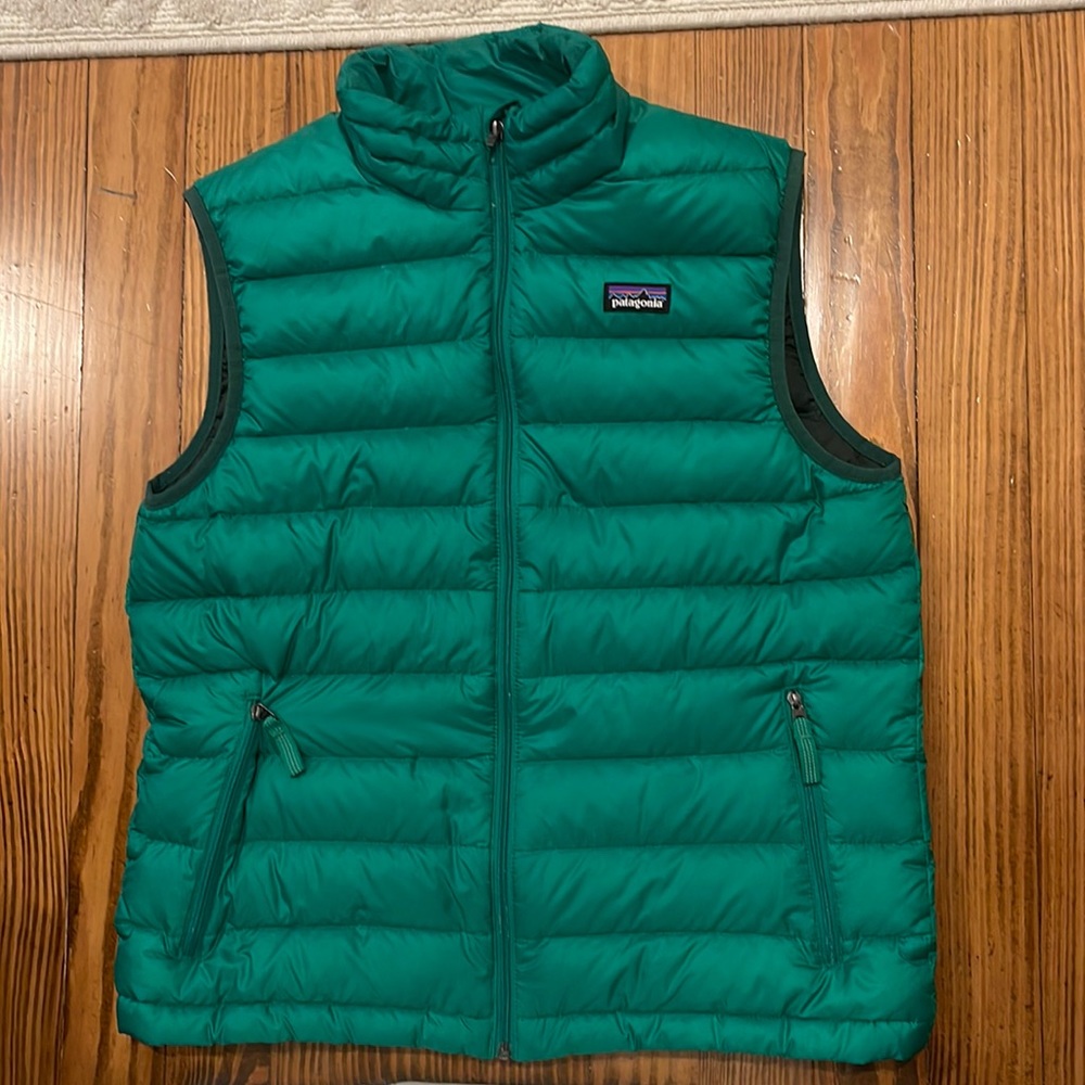 Patagonia puffer vest boys xl